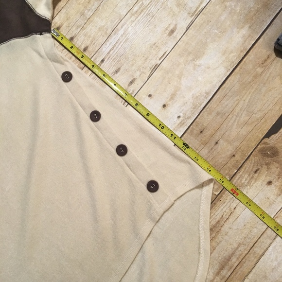 Cream and brown soft & suede sweater - Picture 4 of 8